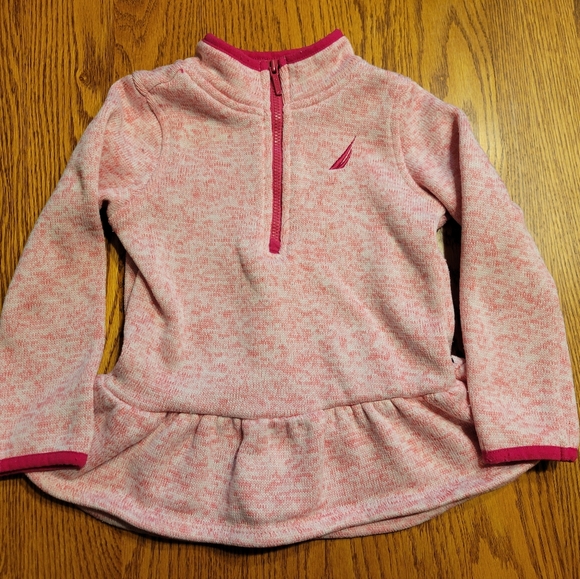 3t Pink Nautica zip up sweater. - Picture 2 of 3